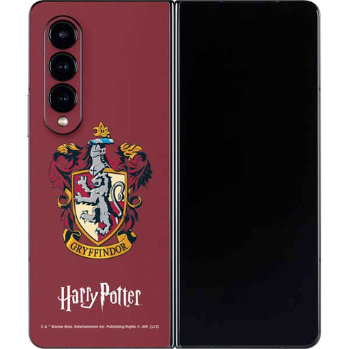 Wizarding World Harry Potter Gryffindor House Crest Galaxy Z Fold4 5G Skin